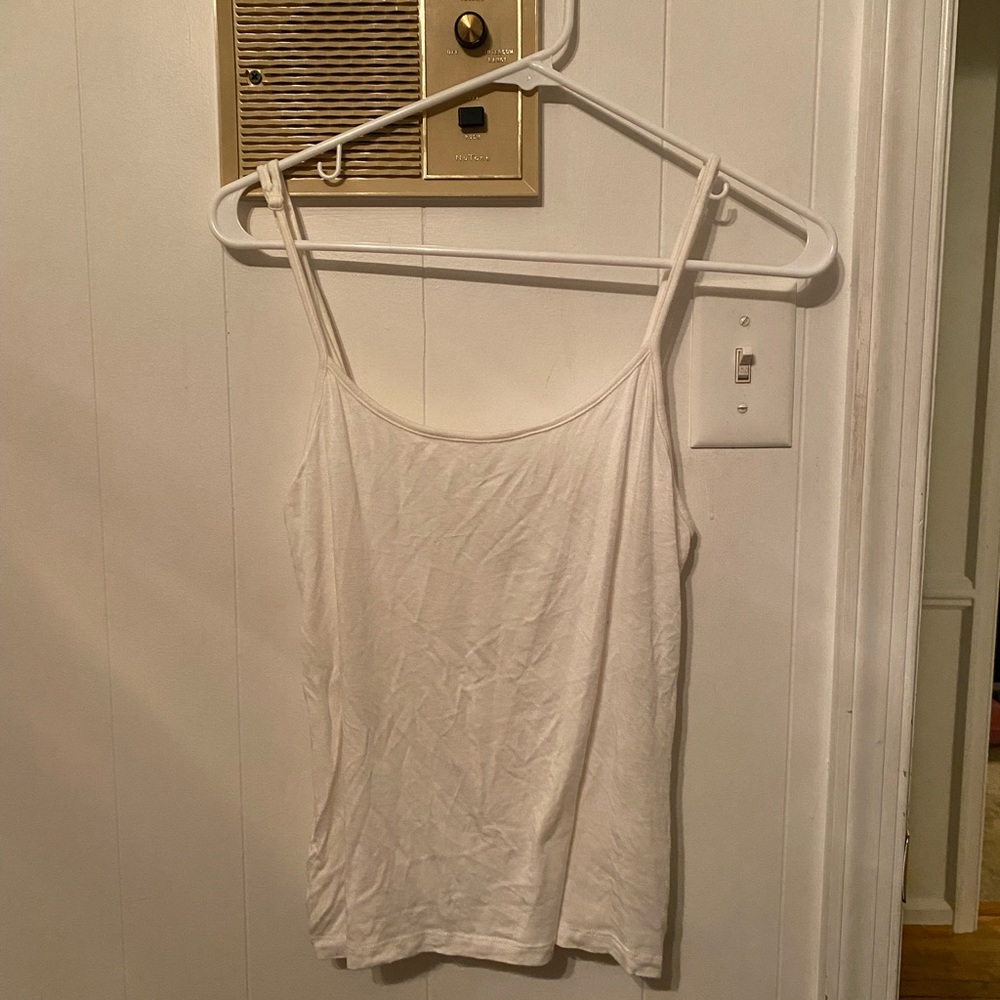 flowy white tank